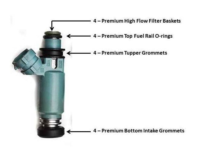 denso subaru fuel injector rebuild kit