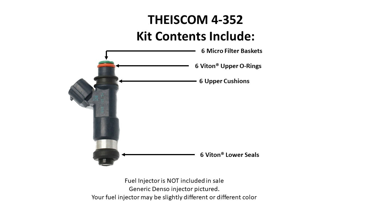 mazda fuel injector seal o-ring rebuild kit