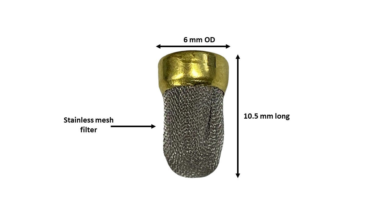 fuel injector stainless micro filter basket