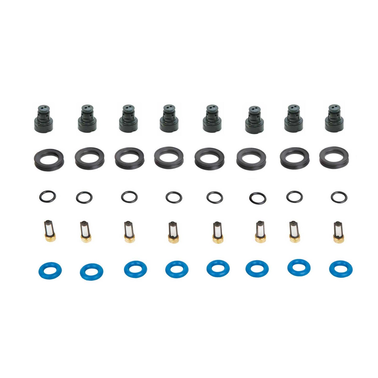 jaguar fuel injectors rebuild repair seal kit denso