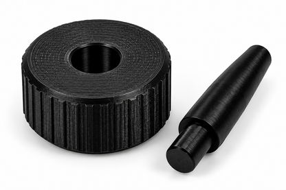 Bosch Denso upper O-ring retainer installation tool with tapered locator and installation die