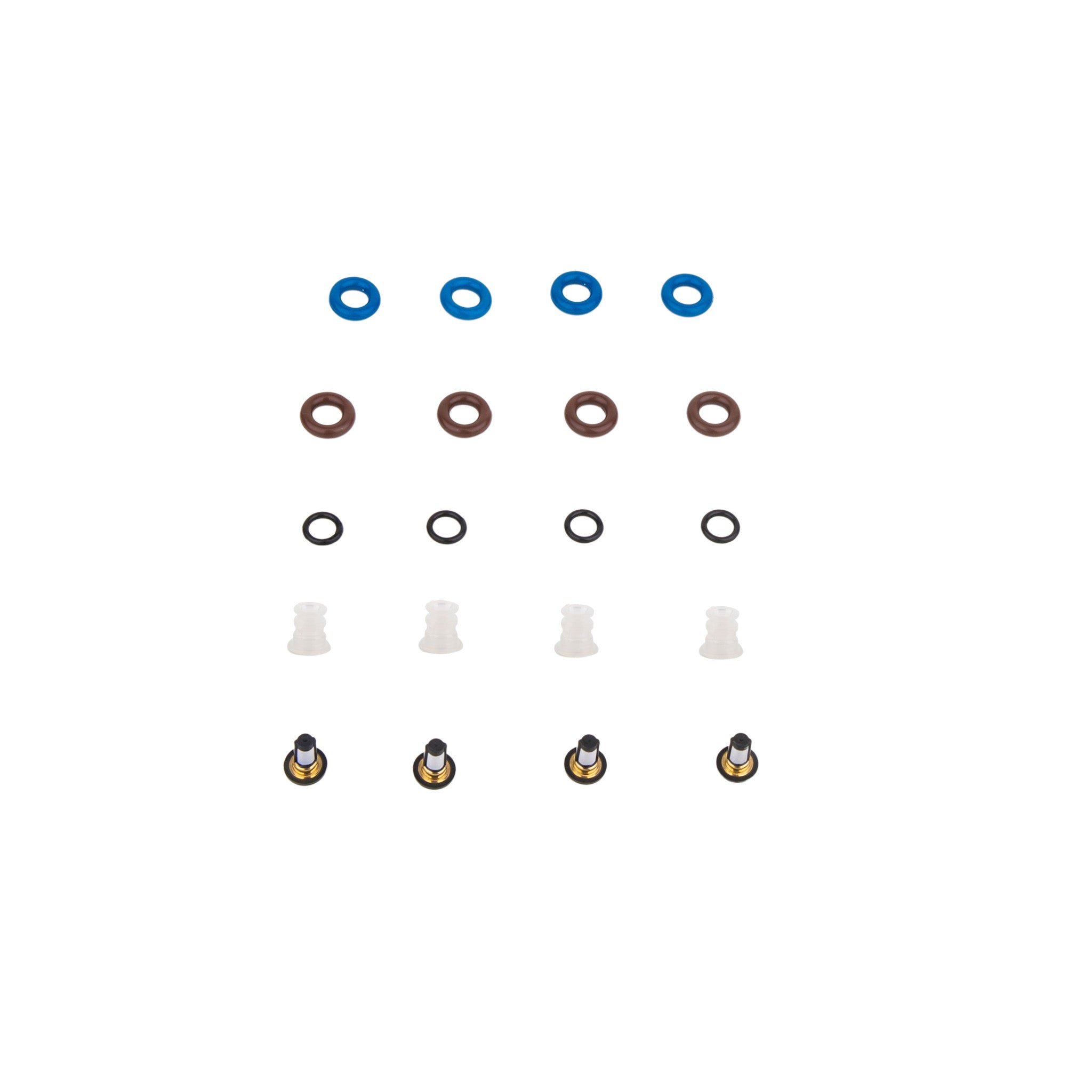 Honda Dsm Injector Seal Repair Kit Nbr Partuto Fuel Injector O-Ring Repair Kit - 4 Sets For Honda DSM NBR Rubber Seals Fuel Injector O-rings