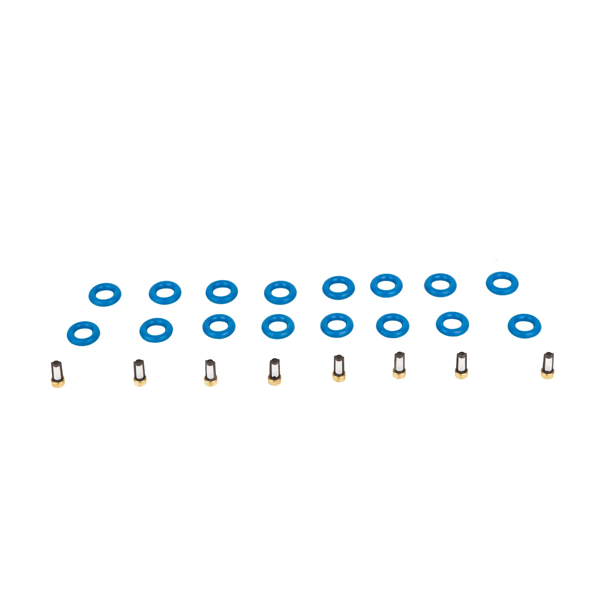 V8 Dodge Jeep Fuel Injector Service Rebuild Kit – O-Rings, Filters, Spacers – Standard Motor Products FJ682