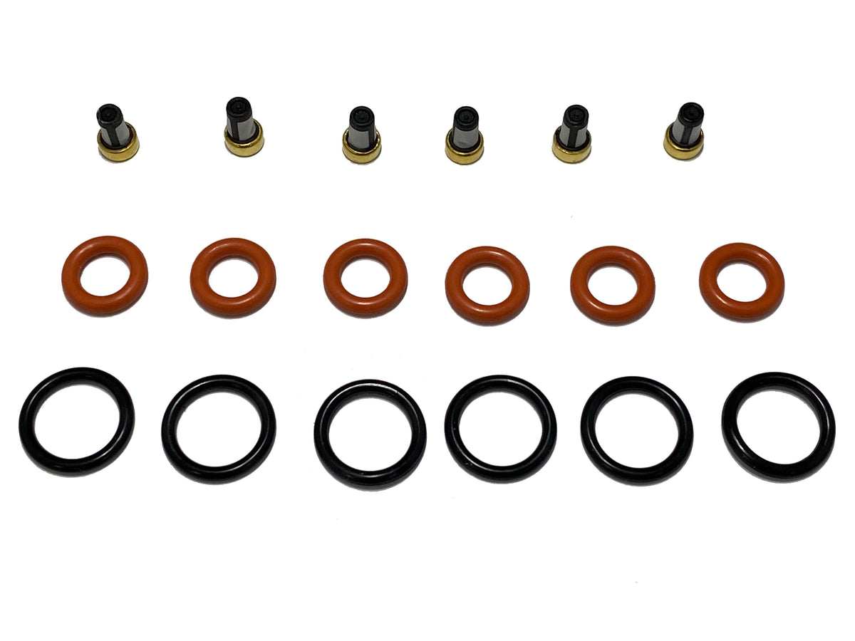 Fuel Injector Repair Kit With O-Rings, Filters & Grommets For Yamaha Outboard 115HP - Part INP-771 / 7916